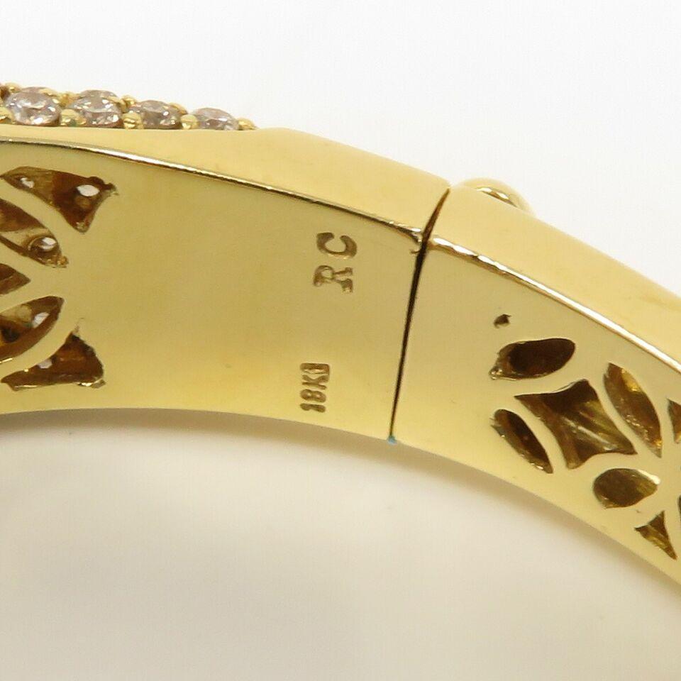 Nous vous présentons un exquis bracelet en diamants de Roberto Coin, un mélange parfait de luxe et d'élégance. Cette superbe pièce présente une largeur allant de 6 mm à 14 mm et une circonférence intérieure de 6,25 pouces, garantissant un ajustement