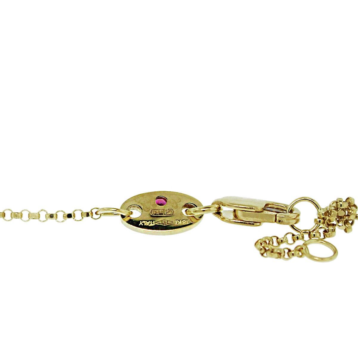 Roberto Coin Diamond Drop Necklace In Excellent Condition In Boca Raton, FL