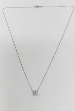 Roberto Coin Diamond Love Letter "N" Initial Necklace
