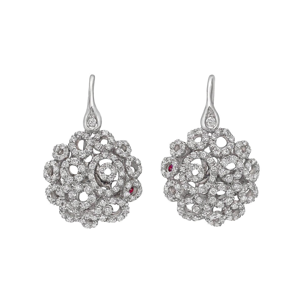 Roberto Coin Diamond "Mauresque" Drop Earrings