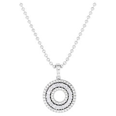 Roberto Coin Collier à cercles en diamants de taille moyenne 111474AWCHX0