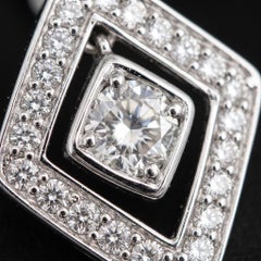 Roberto Coin Diamond Pave 18k White Gold Stud Earrings