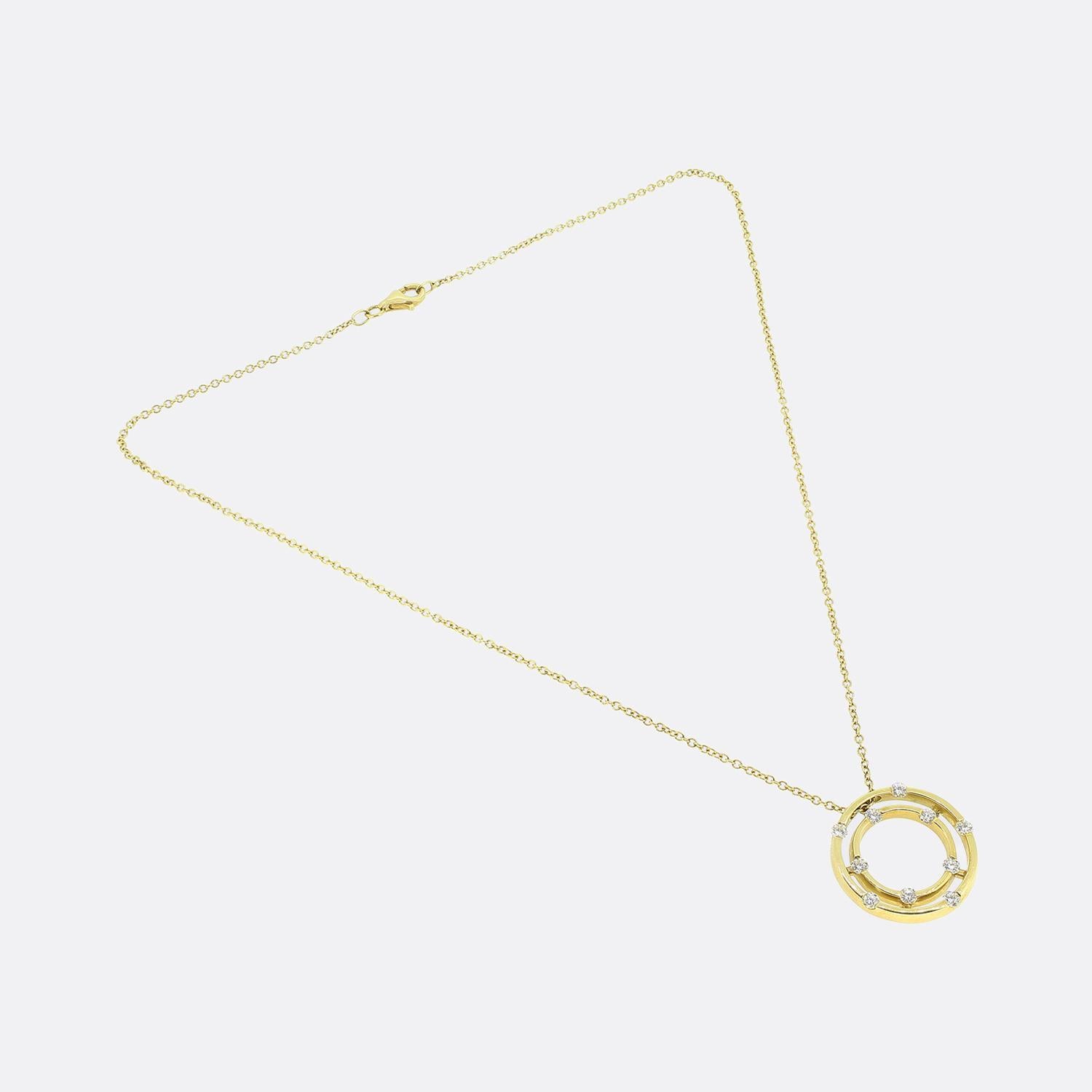 Brilliant Cut Roberto Coin Diamond Pendant Necklace For Sale