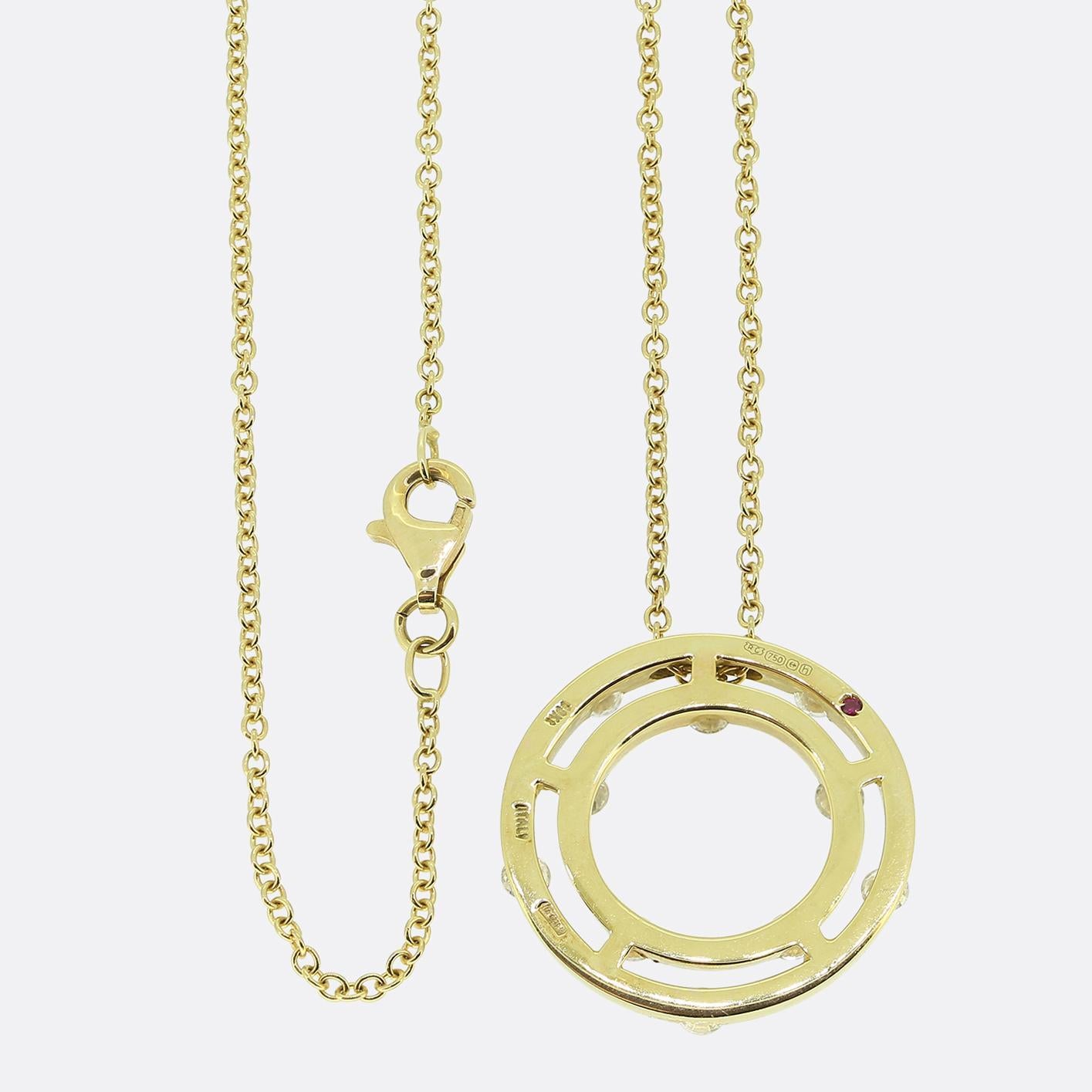 Roberto Coin Diamond Pendant Necklace In Good Condition For Sale In London, GB