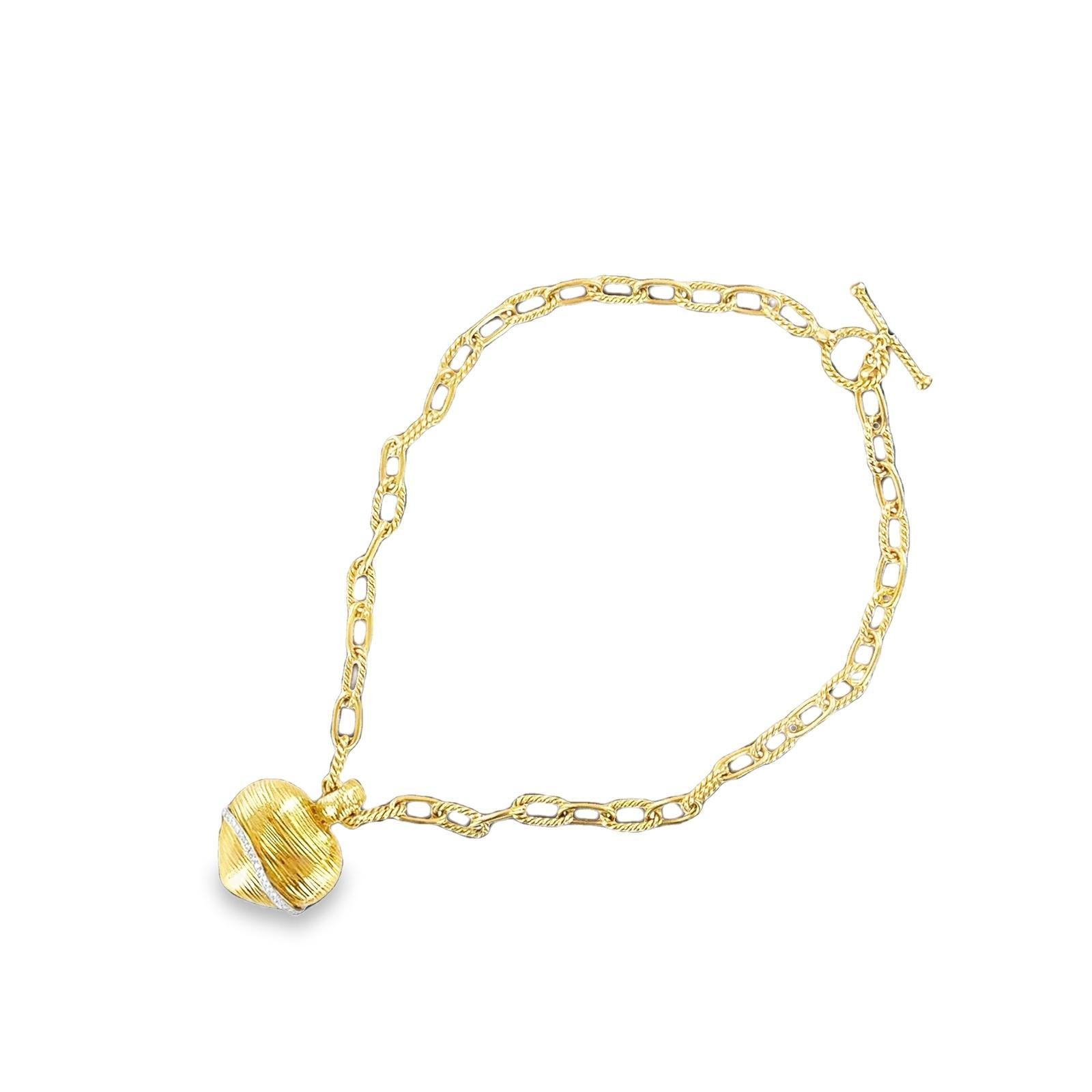 Roberto Coin - Collana con ciondolo a forma di cuore a soffietto in oro giallo 18 carati A Link 4