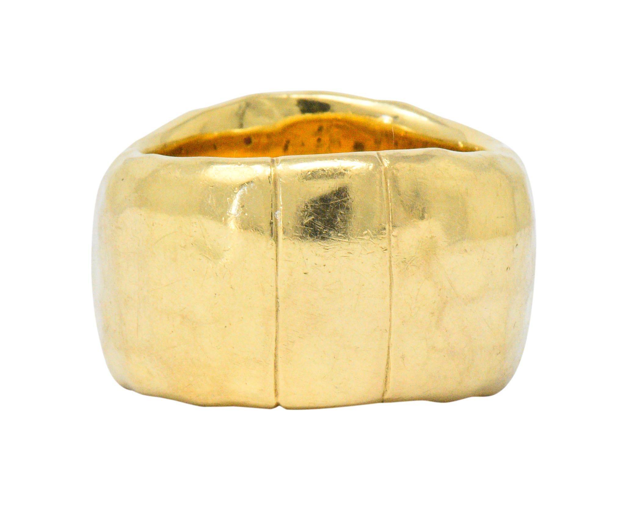 hammered coin ring