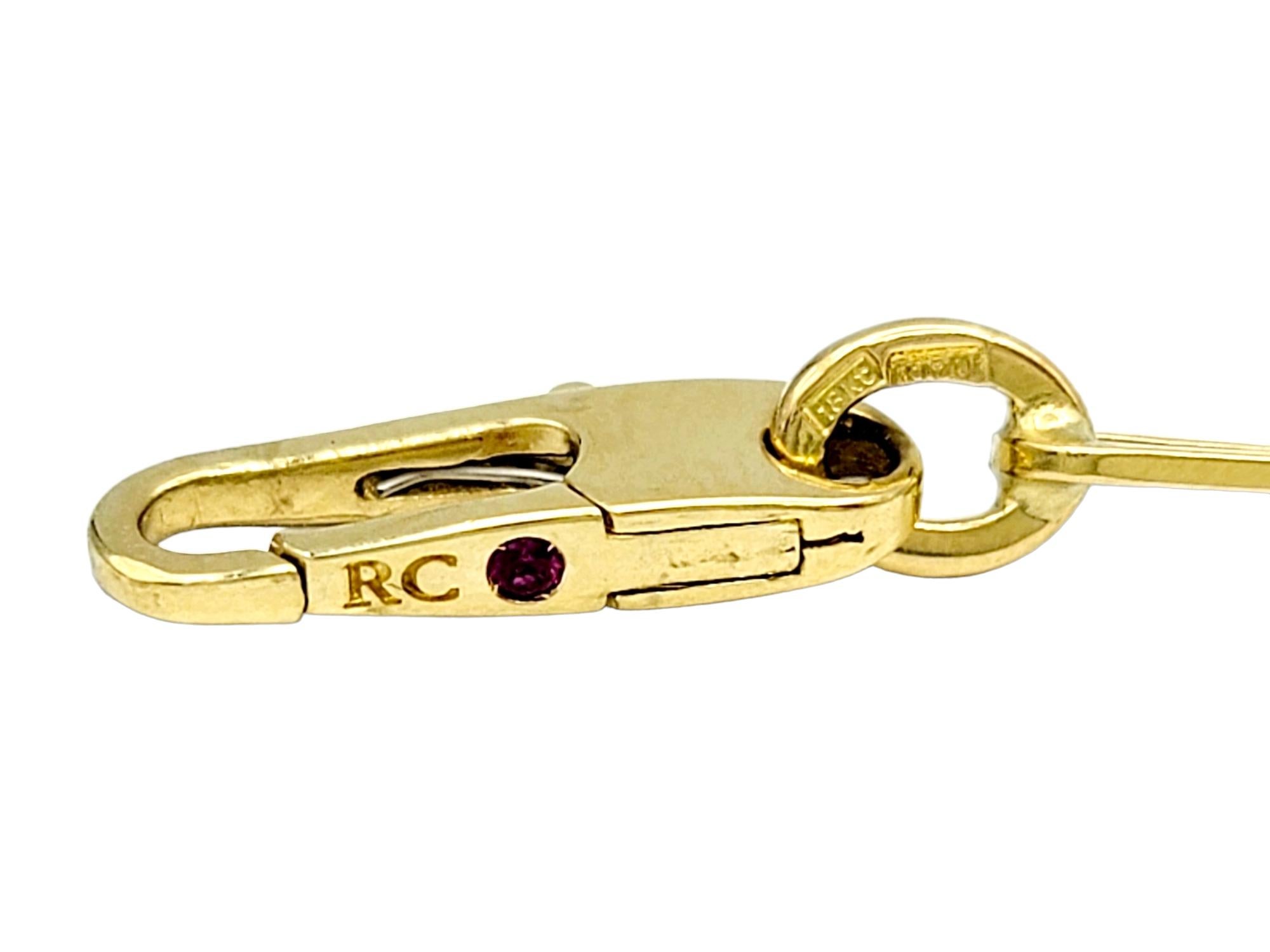 Roberto Coin Diamant Skorpion Zodiac Medaillon Halskette in 18 Karat Gelbgold 4