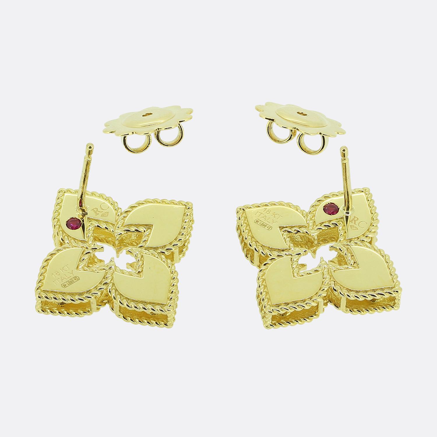 Brilliant Cut Roberto Coin Diamond Venetian Princess Earrings