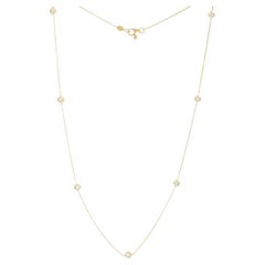Roberto Coin Diamonds by the Inch Yellow Gold Necklace 001347AYCHD0