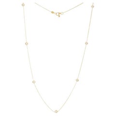 Roberto Coin Diamonds by the Inch Yellow Gold Necklace 001347aychd0