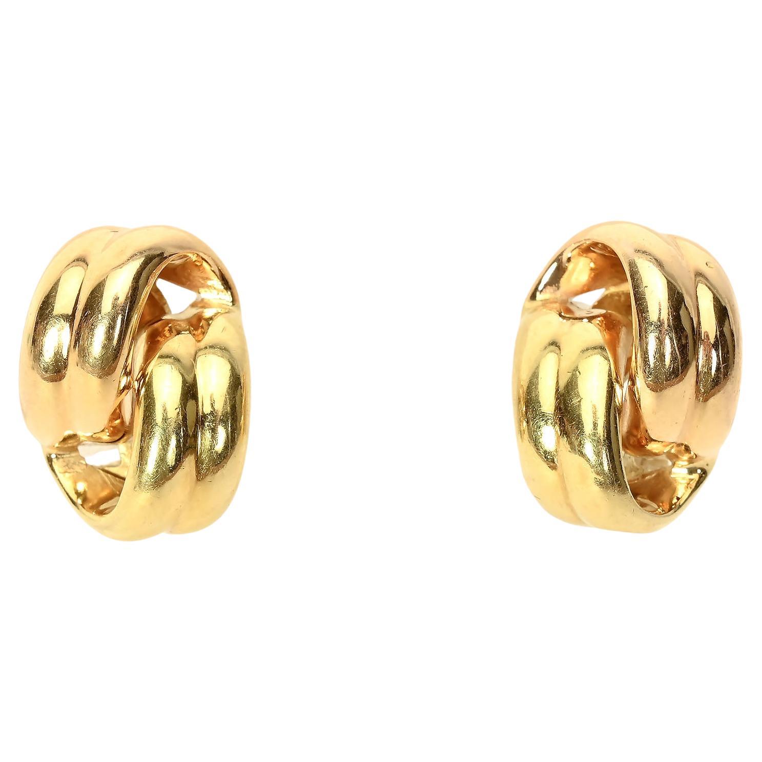 Roberto  Coin Double Loop Earrings For Sale