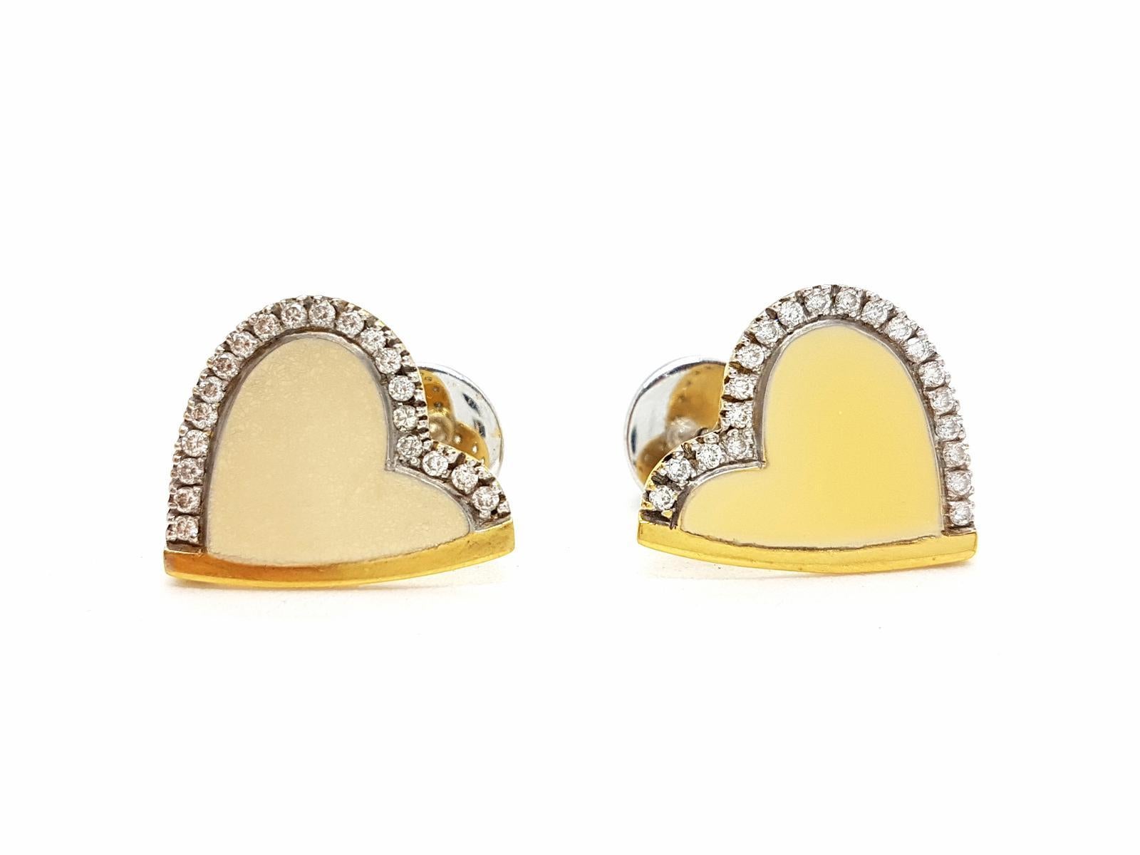 Women's Roberto Coin Drop Earrings  Yellow GoldDiamond For Sale