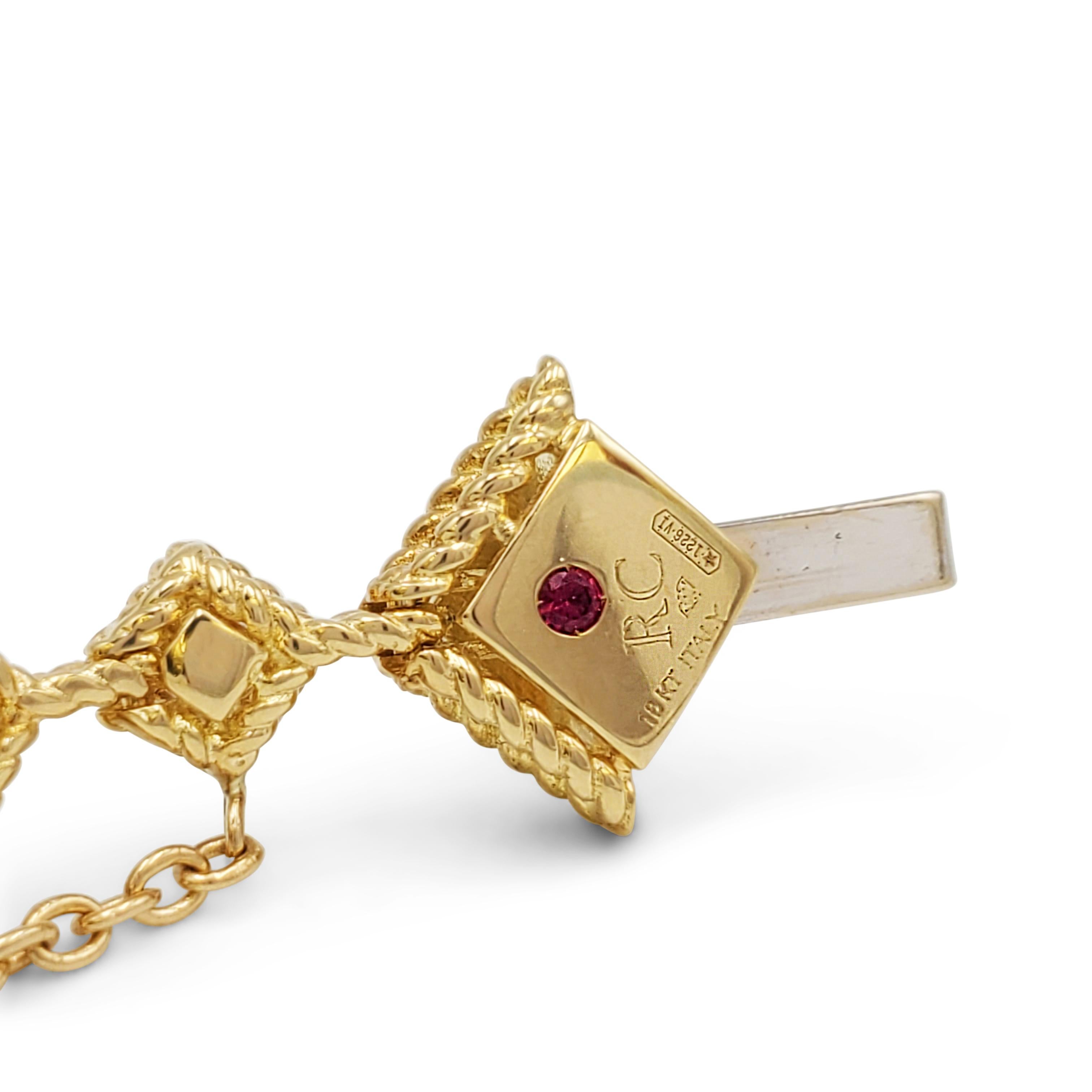 Bracelet en or jaune et diamants Ducale de Roberto Coin Excellent état à New York, NY