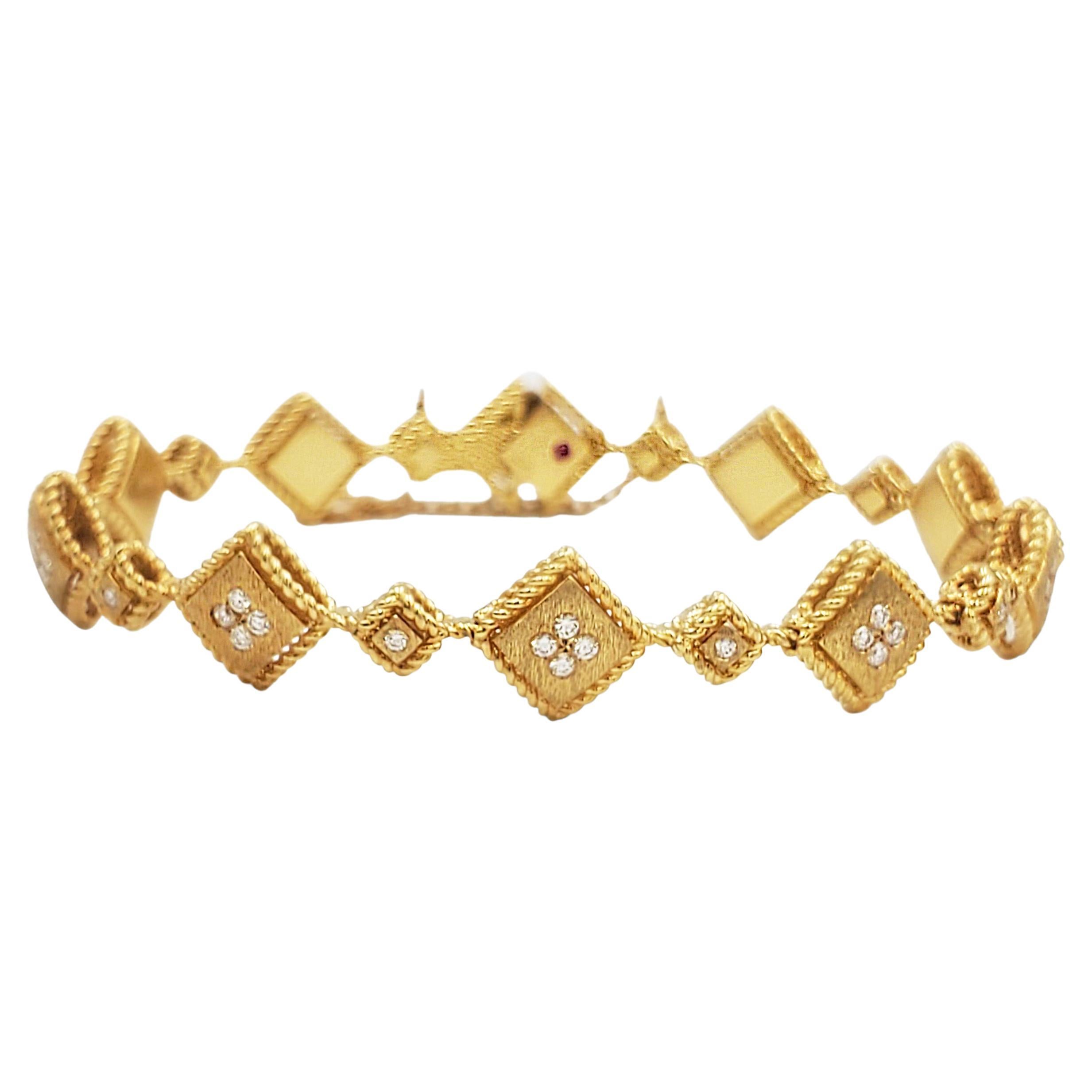 Bracelet en or jaune et diamants Ducale de Roberto Coin