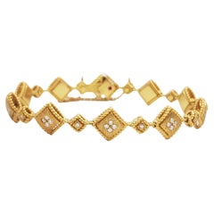 Roberto Coin ''Ducale'' Yellow Gold and Diamond Bracelet