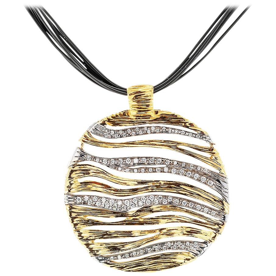 Roberto Coin Elefantino Diamond Gold Pendant Necklace