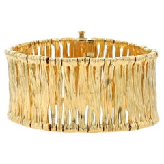 Roberto Coin Bracciale in pelle di elefante e rubino 7" - Oro giallo 18k Baguette Italia