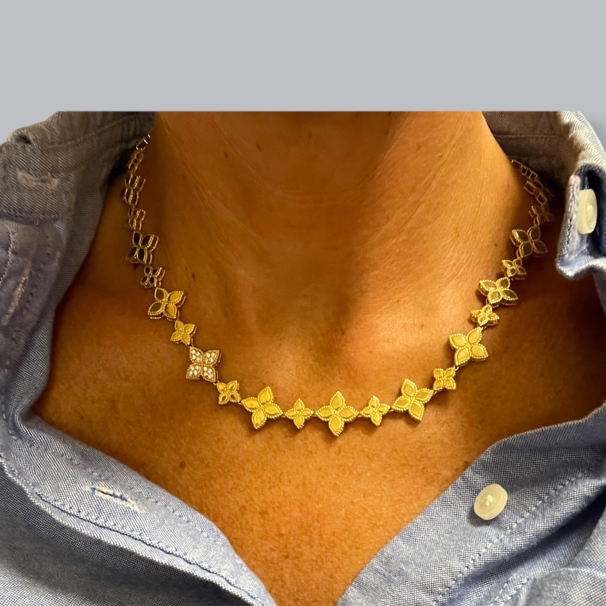 Contemporary Roberto Coin Flower Necklace Collar
