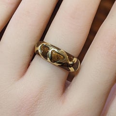 Roberto Coin Giraffe Enamel Ring in 18k Yellow Gold