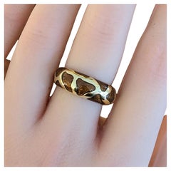 Roberto Coin Giraffe Enamel Ring in 18k Yellow Gold