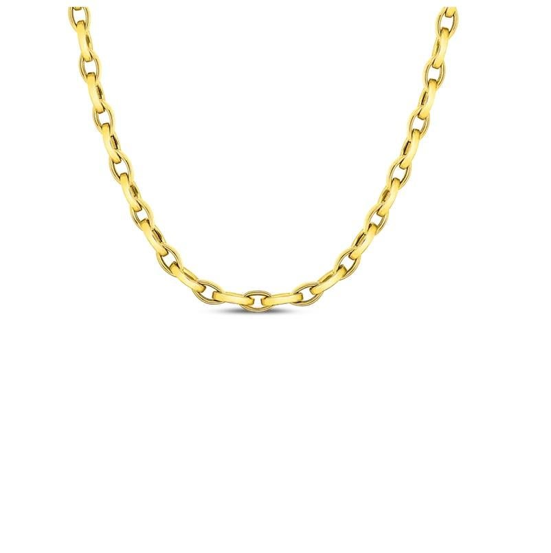 Roberto Coin Catena d'oro a mandorla A Link 5310086AY220 In condizioni Nuovo in vendita a Wilmington, DE