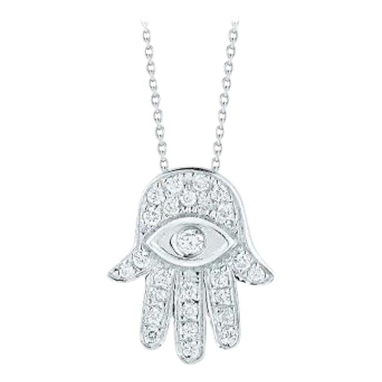 Roberto Coin Hamsa Pendent with Diamonds 000322AWCHX0 For Sale at ...