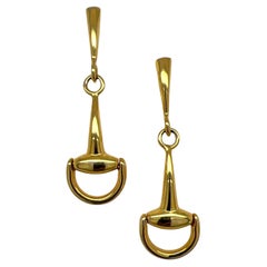Roberto Coin Horsebit 18 Karat Gelbgold Tropfenohrringe