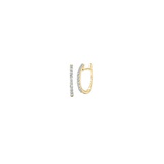 Roberto Coin Huggy Earrings with Diamonds 000466AYERX0
