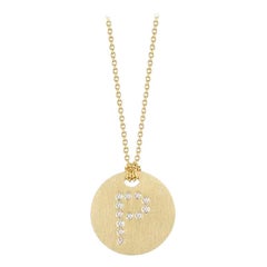Roberto Coin Initial 'P' Pendant with Diamonds 000801AYCHXP