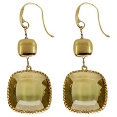 Roberto Coin Boucles d'oreilles en goutte en citrine citron Ipanema