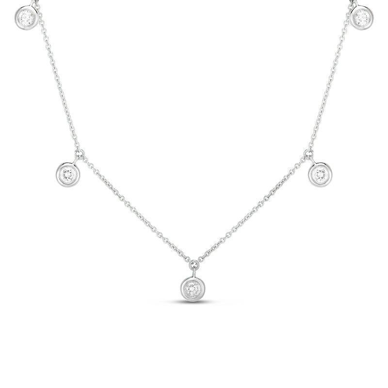 Taglio rotondo Roberto Coin Collana da donna con cinque diamanti 530009AWCHX0 in vendita