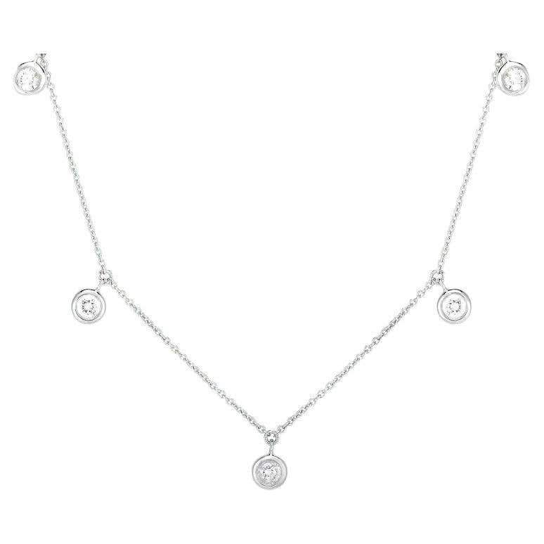 Roberto Coin Appassionata Five Row Diamond Gold Necklace at 1stDibs ...