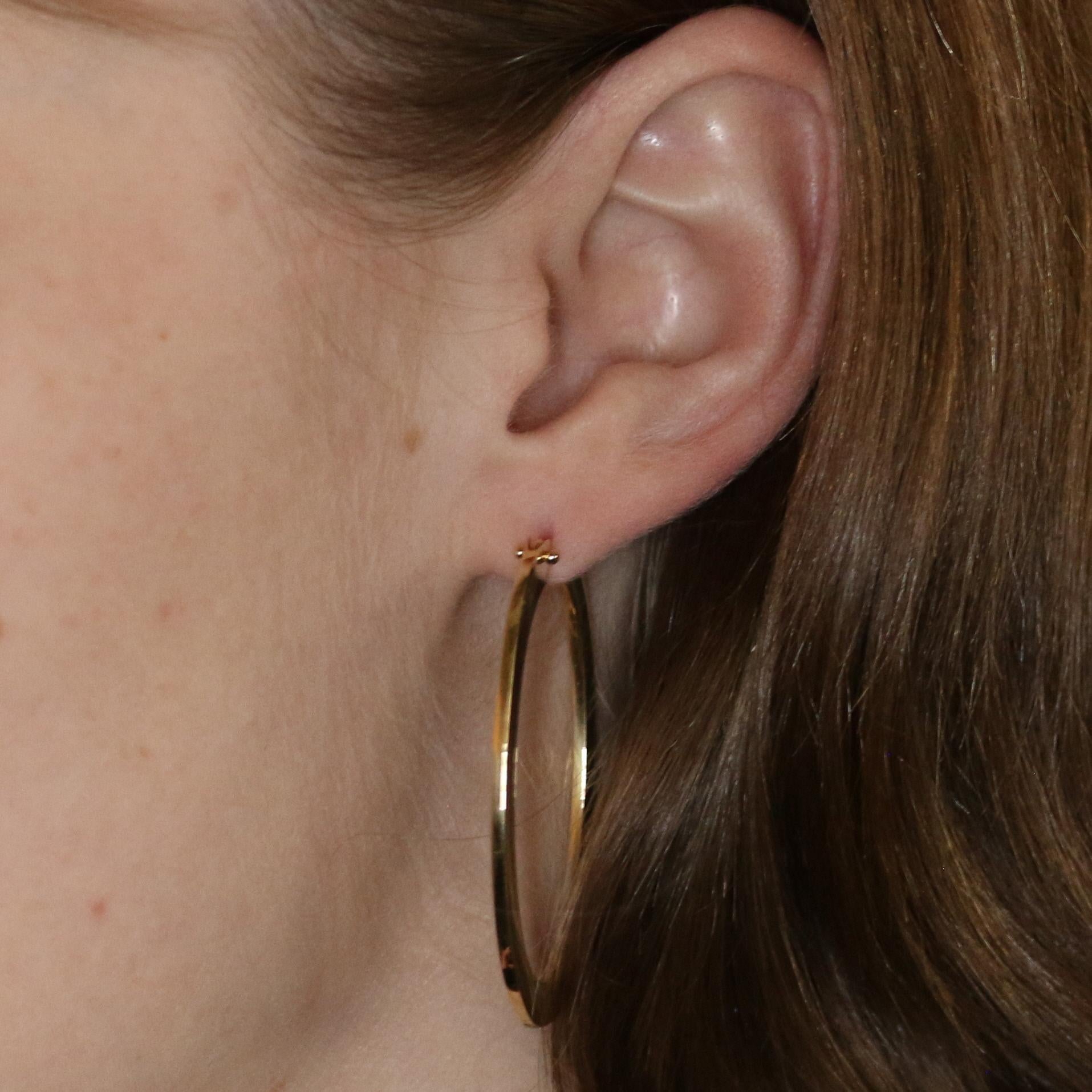 roberto coin oval hoop earrings