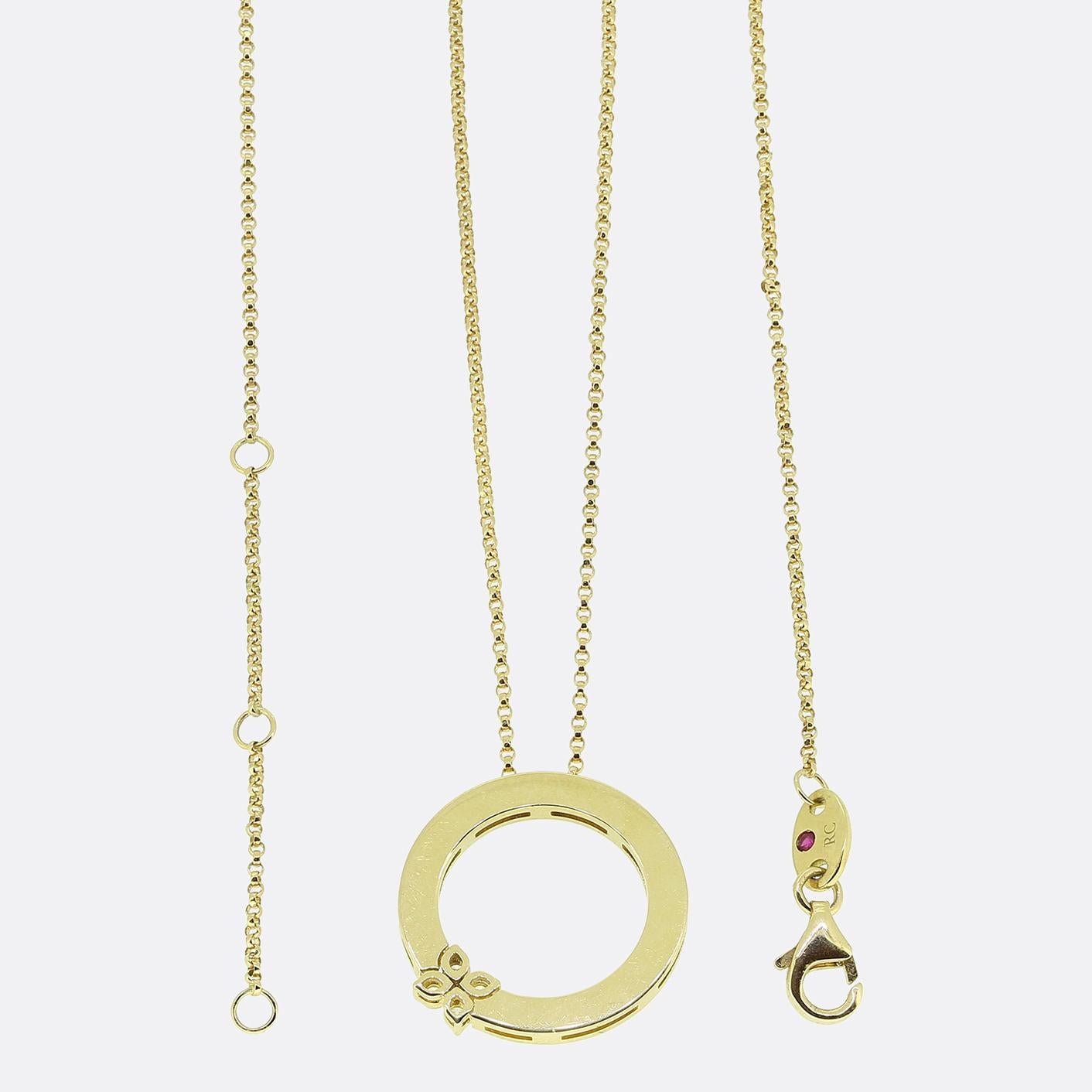 Roberto Coin Collar Colgante Amor en Verona 0,09 Quilates Diamantes Corte brillante en venta