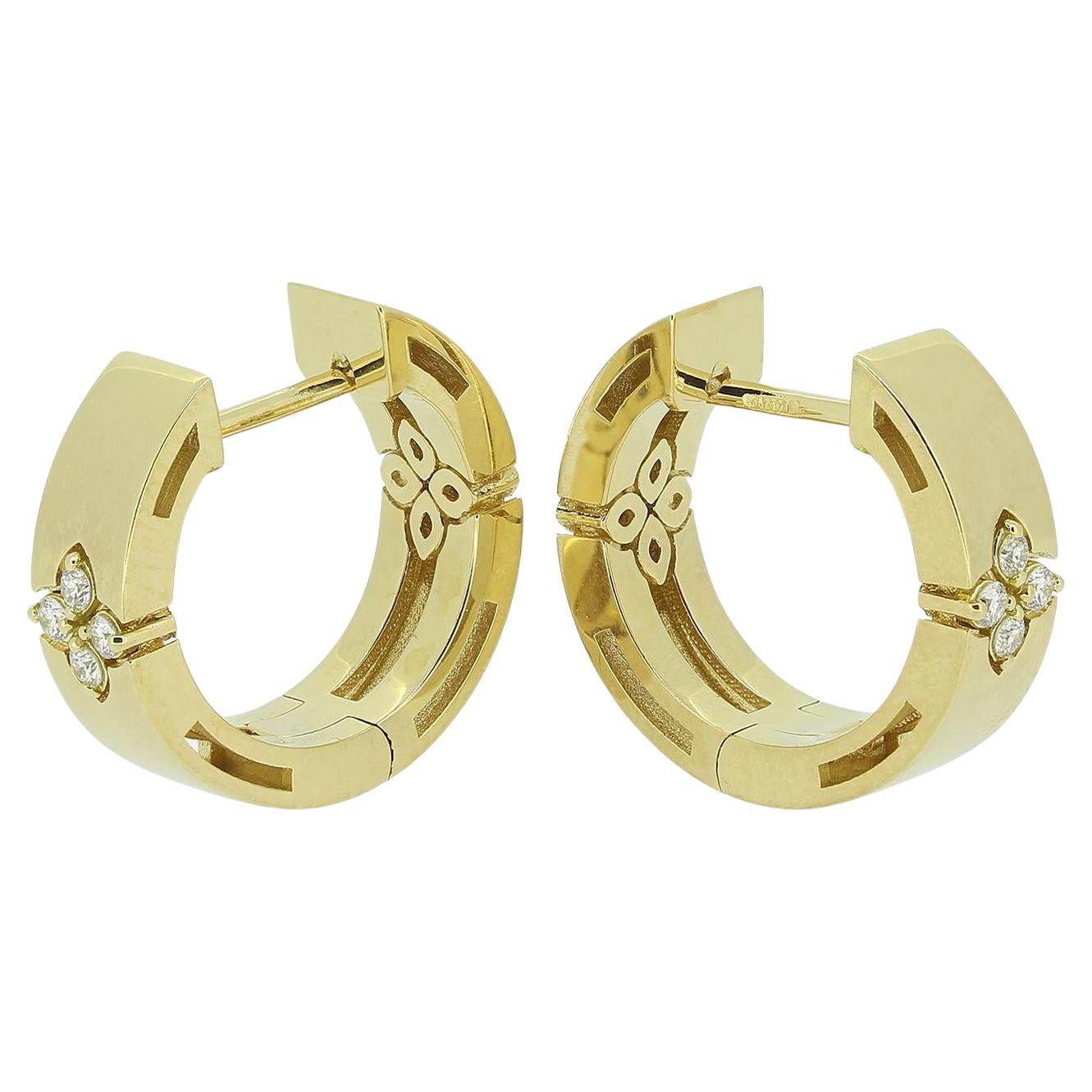 Roberto Coin Love in Verona Diamond Earrings For Sale