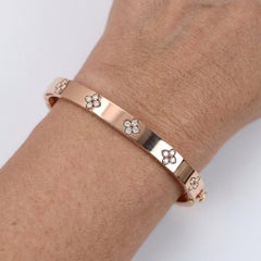 Roberto Coin Love in Verona Diamond Rose Gold Bangle Bracelet