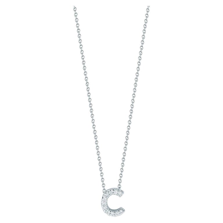 Roberto Coin Ciondolo Lettera d'Amore C con Diamanti 001634AWCHXC