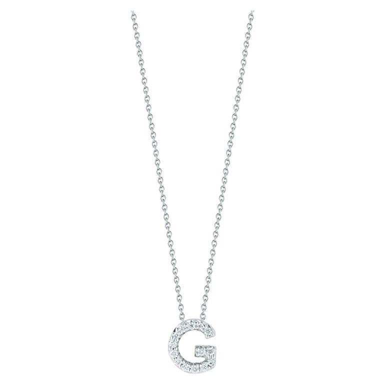 Roberto Coin Ciondolo Lettera d'Amore G con Diamanti 001634AWCHXG in vendita