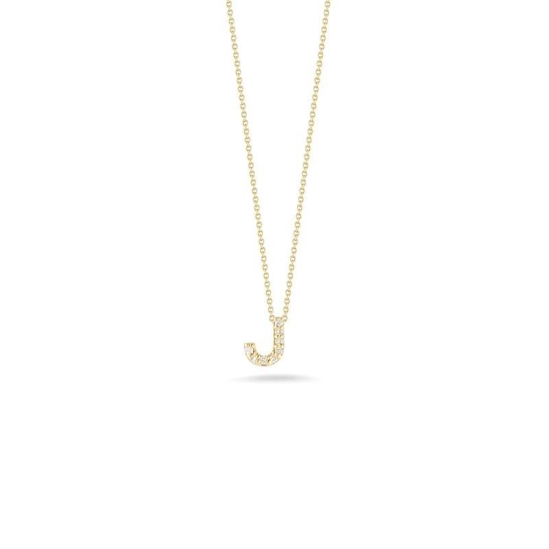 Roberto Coin Love Letter J Pendant with Diamonds
18kt Yellow  Gold
Diamonds 0.05 total carat weight
18″ Chain
001634AYCHXJ

