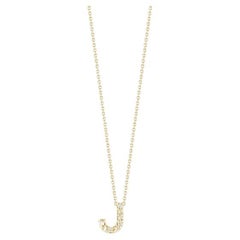 Roberto Coin Love Letter J Pendent with Diamonds 001634AYCHXJ