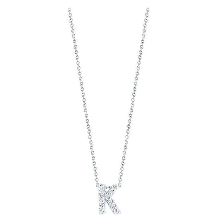 Roberto Coin Love Letter K Anhänger mit Diamanten 001634AWCHXK