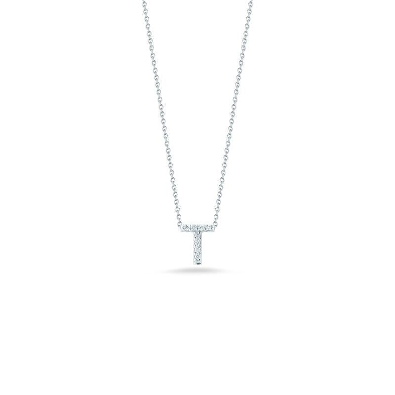 roberto coin initial necklace