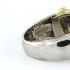 Roberto Coin Nabucco 18kt Bicolor Gold Ring, 1.00ct Diamond, Size 8