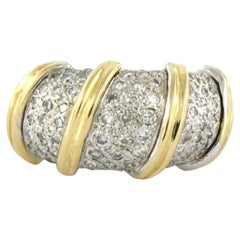 Roberto Coin Nabucco 18kt Bicolor Gold Ring, 1.00ct Diamond, Size 8