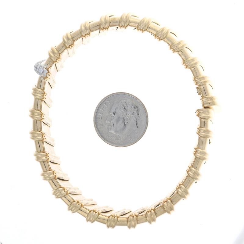 Women's Roberto Coin Nabucco Diamond Flex Bangle Bracelet 6 1/2