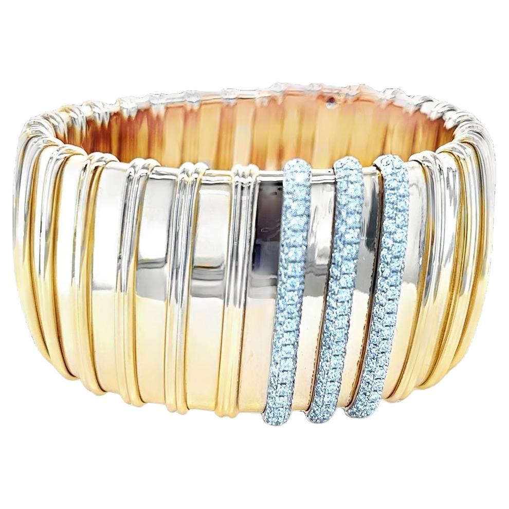 Roberto Coin Nabucco Rose Gold and Diamond Bracelet