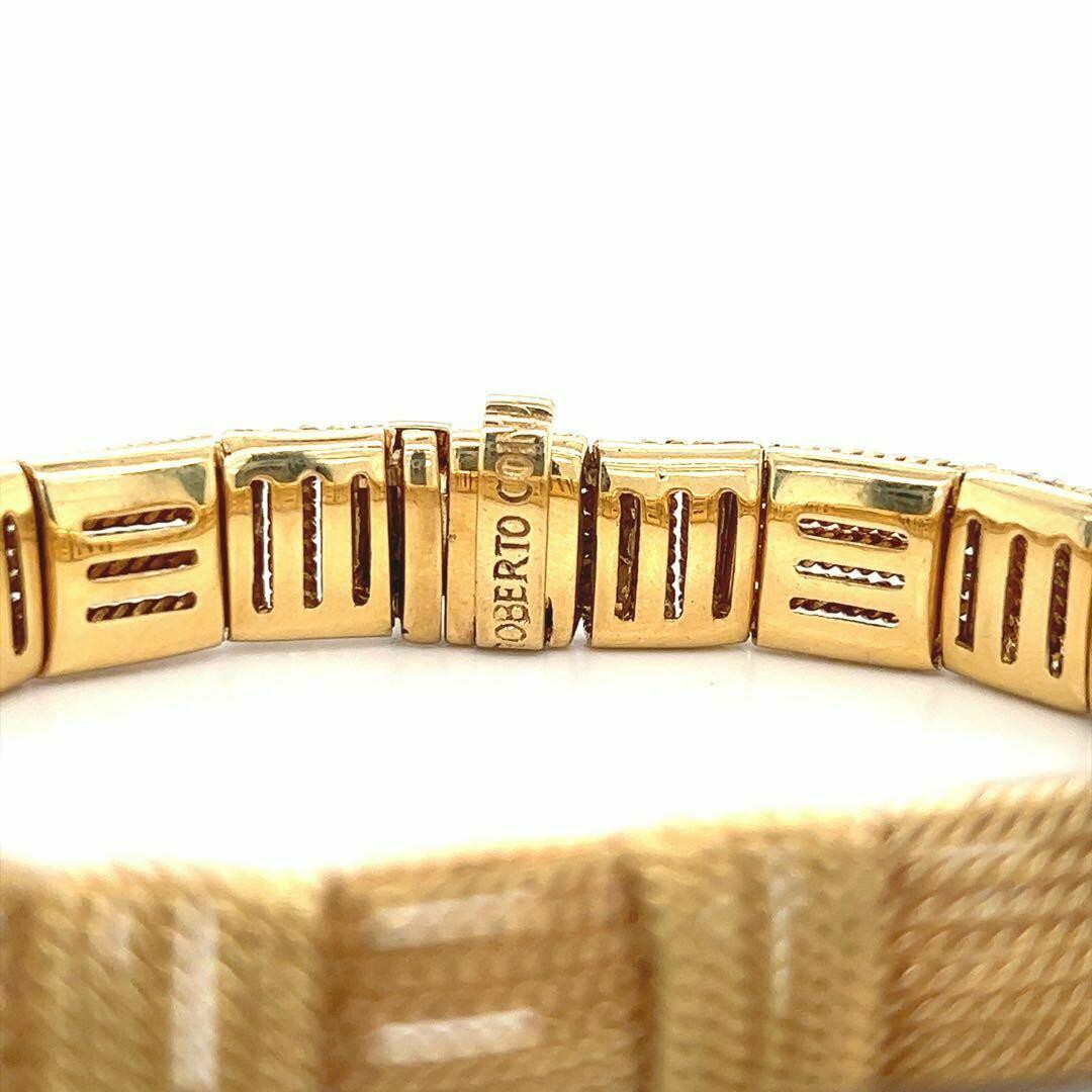 Roberto Coin Opera 18 Karat Yellow Gold Vintage Woven Twist Bracelet Italy In Good Condition In Guilford, CT