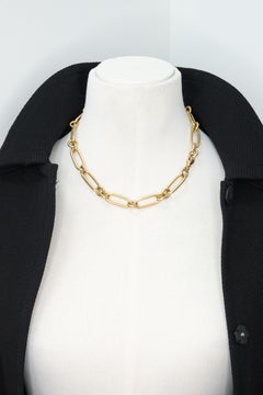 Roberto Coin Oro Classic 18K Yellow Gold Large Oval Link Necklace