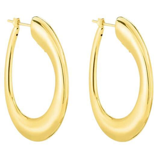 Roberto Coin Oro Classic Ladies Hoop Earring 6740582AYER0
