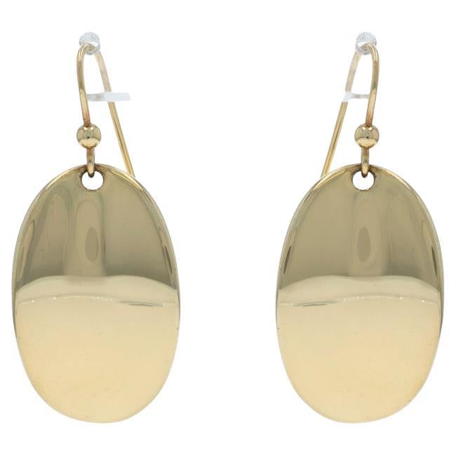 Roberto Coin Oval Puff Dangle Earrings Dangle Earrings - Yellow Gold 18k Pierced